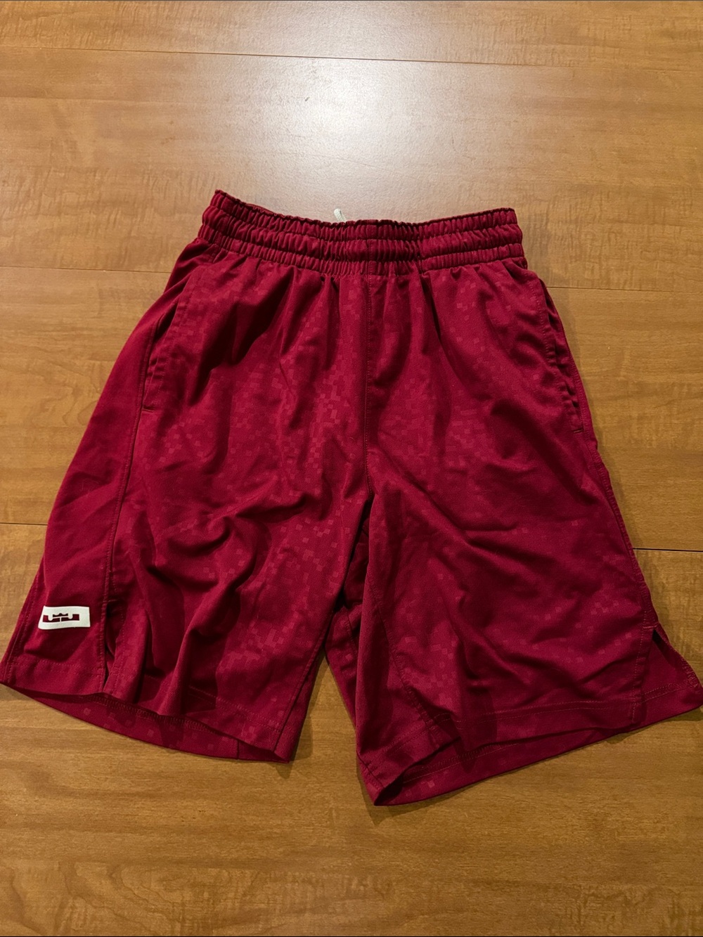 Nike Men’s Maroon Athletic Shorts with Elastic Waist